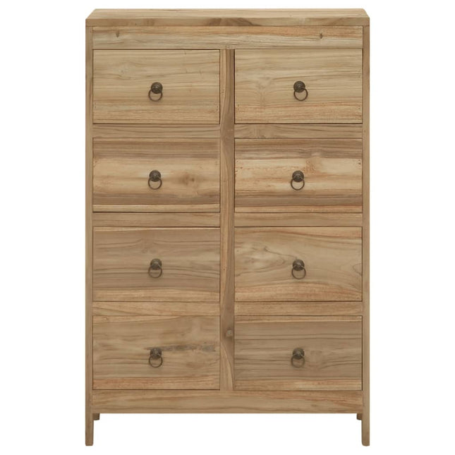 Cassettiera 55x30x90 cm in Legno Massello di Teak