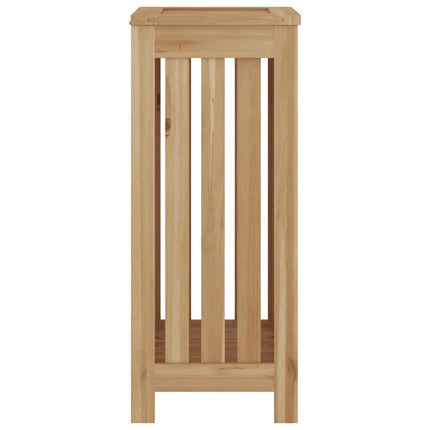 Cesto del Bucato 35x25x60 cm in Legno Massello di Teak