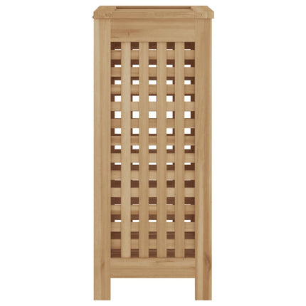 Cesto del Bucato 35x25x60 cm in Legno Massello di Teak