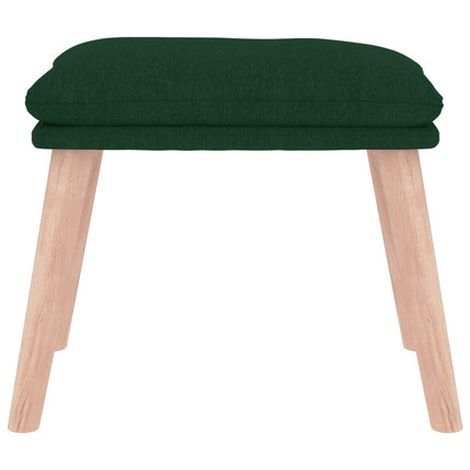 Poggiapiedi Verde Scuro 45x29,5x35 cm in Tessuto
