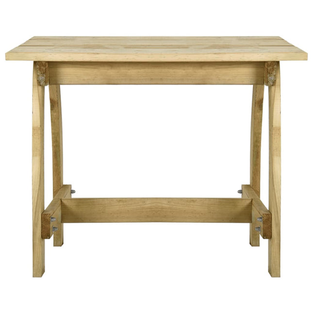 Tavolo da Giardino 110x74x75 cm in Legno di Pino Impregnato