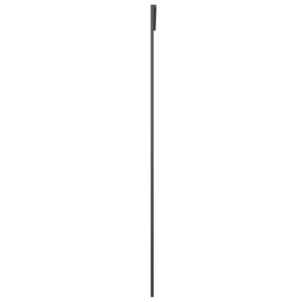 Porta Scorrevole Nera 90x205 cm in Vetro ESG e Alluminio