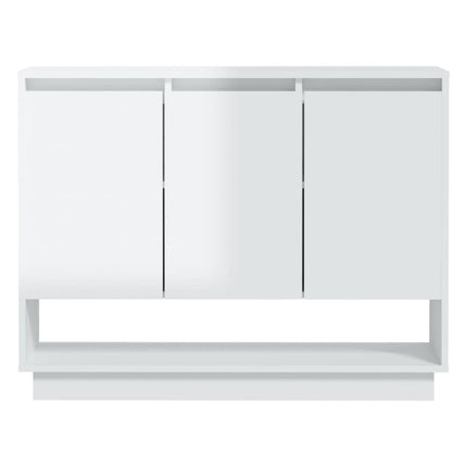 Credenza Bianca Lucida 97x31x75 cm in Truciolato