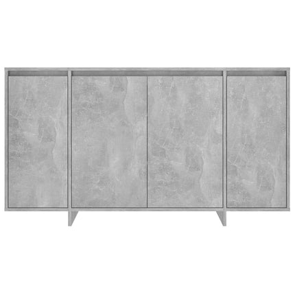 Credenza Grigio Cemento 135x41x75 cm in Truciolato