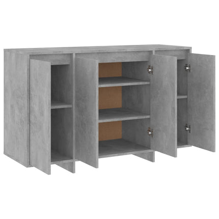 Credenza Grigio Cemento 120x41x75 cm in Truciolato