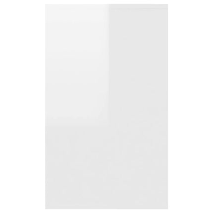 Credenza con 3 Cassetti Bianco Lucido 120x41x75cm in Truciolato