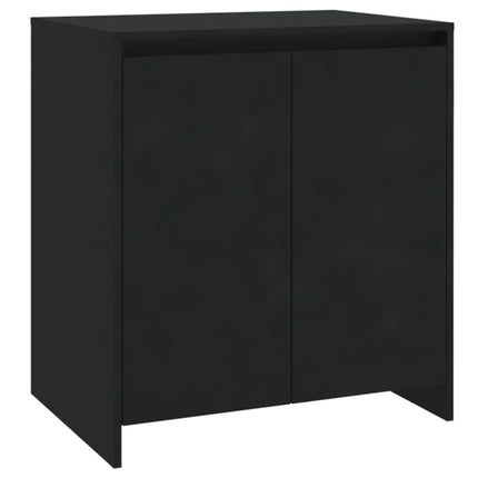 Credenza Nera 70x41x75 cm in Legno Multistrato