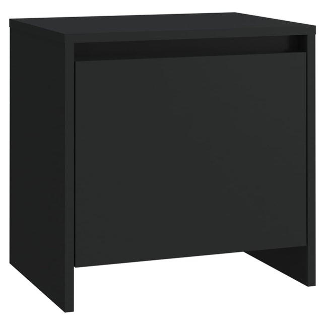 Comodino Nero 45x34x44,5 cm in Truciolato
