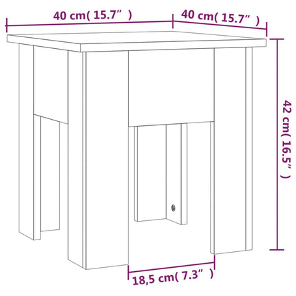 Tavolino da Salotto Rovere Sonoma 40x40x42 cm in Truciolato
