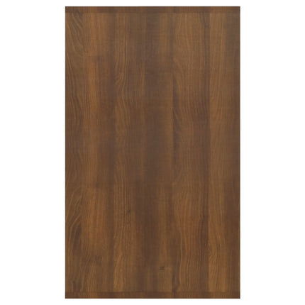 Credenza con 3 Cassetti Rovere Marrone 120x41x75 cm Truciolato