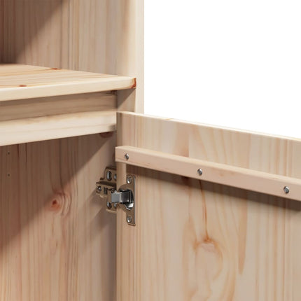 Credenza 37x34x110 cm in Legno Massello di Pino