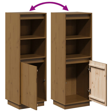 Credenza Ambra 37x34x110 cm in Legno Massello di Pino