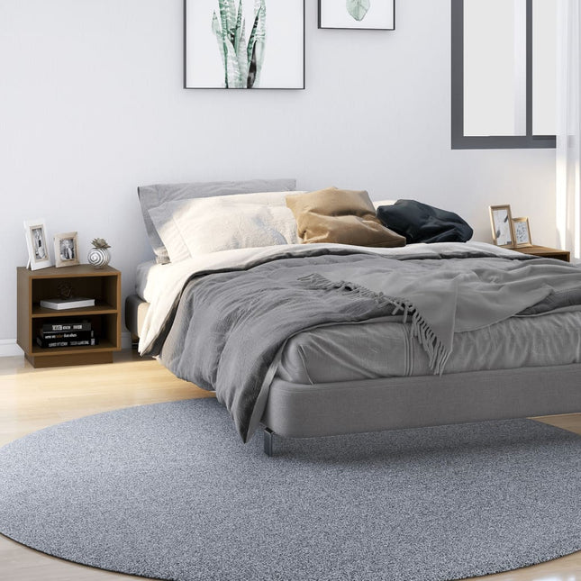 Comodini 2 pz Ambrati 40x34x40 cm in Legno Massello di Pino