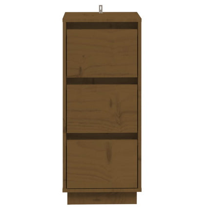 Credenze 2 pz Ambra 32x34x75 cm in Legno Massello di Pino