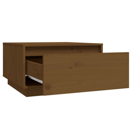 Tavolino da Salotto ambra 55x56x32 cm in Legno Massello di Pino