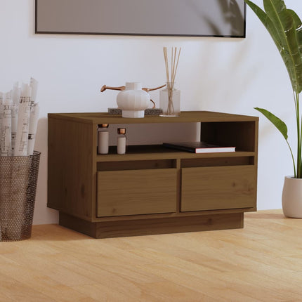 Mobile Porta TV Ambra 60x35x37 cm in Legno Massello di Pino