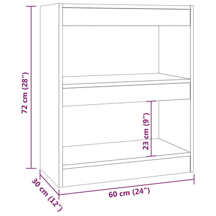 Libreria/Divisorio Bianco 60x30x72 cm