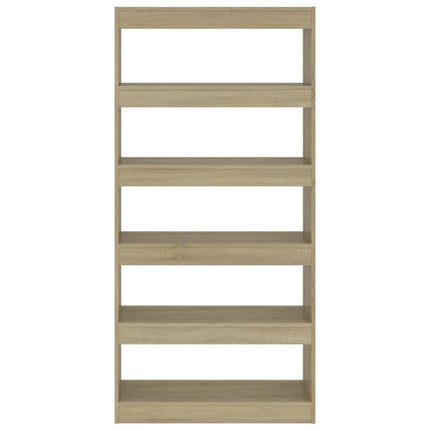 Libreria/Divisorio Rovere Sonoma 80x30x166 cm in Truciolato