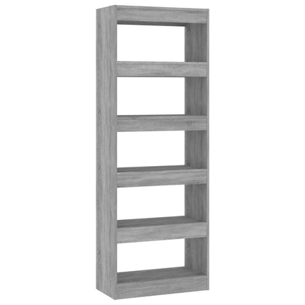 Libreria/Divisorio Grigio Sonoma 60x30x166 cm in Truciolato