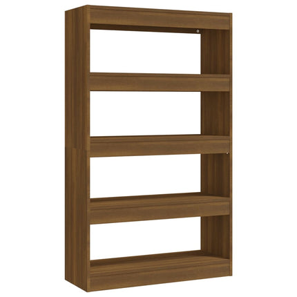 Libreria/Divisorio Rovere Marrone 80x30x135 cm in Truciolato
