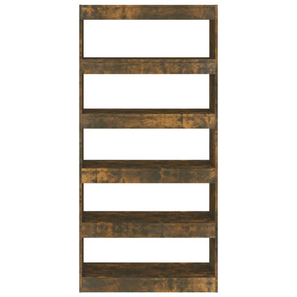 Libreria/Divisorio Rovere Fumo 80x30x166 cm in Truciolato