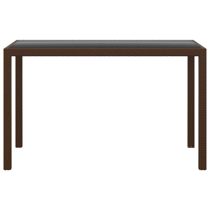 Set da Pranzo da Giardino 3 pz e Cuscini in Polyrattan Marrone