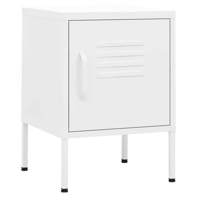 Comodini 2 pz Bianchi 35x35x51 cm in Acciaio