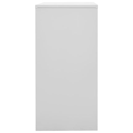 Armadietti Chiavi 5pz Grigio Chiaro Rosso 90x45x92,5cm Acciaio