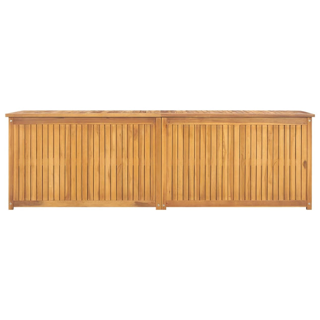Cassa da Giardino 175x50x55 cm in Legno Massello di Teak