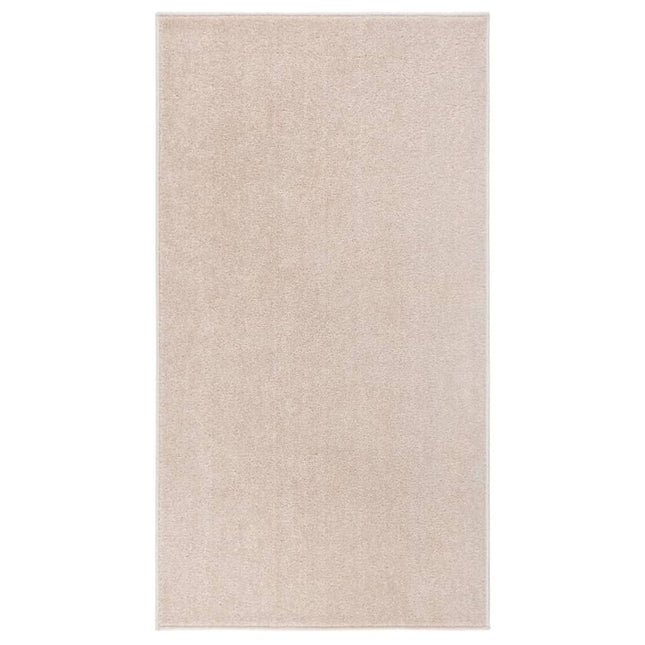 Tappeto a Pelo Corto 80x150 cm Beige Scuro