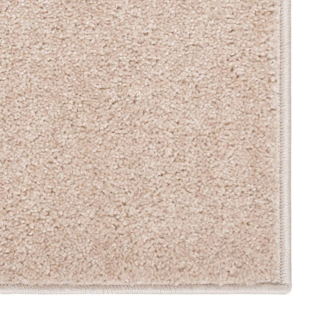 Tappeto a Pelo Corto 80x150 cm Beige Scuro