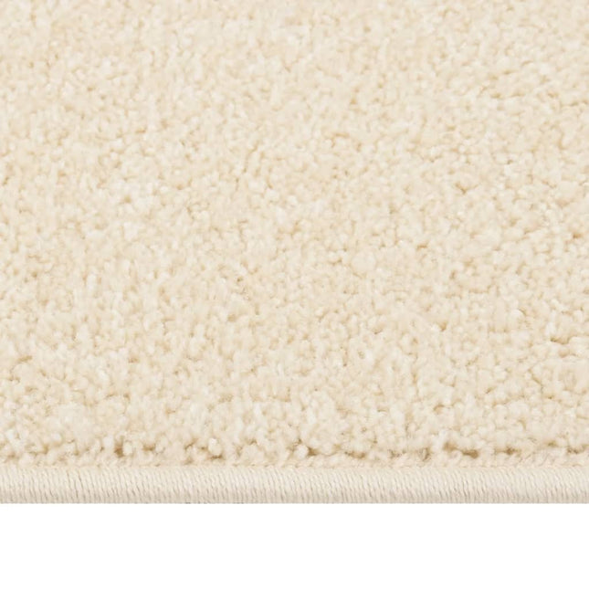 Tappeto a Pelo Corto 140x200 cm Crema