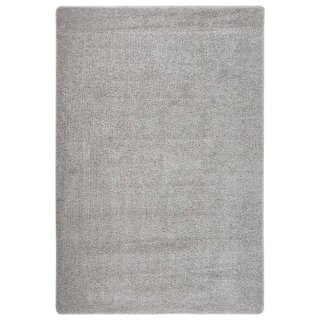 Tappeto Shaggy Grigio Chiaro 140x200 cm Antiscivolo