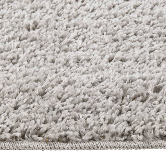 Tappeto Shaggy Grigio Chiaro 140x200 cm Antiscivolo
