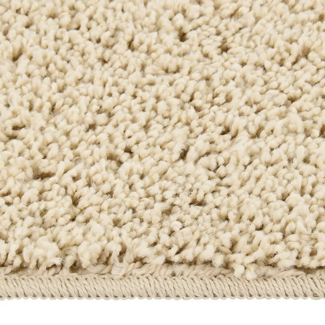 Tappeto Shaggy Crema 200x290 cm Antiscivolo