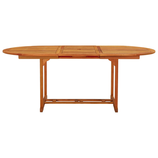 Tavolo da Giardino 200x100x75 cm in Legno Massello di Eucalipto