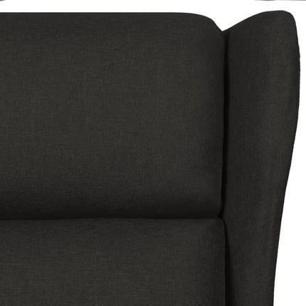 Poltrona Reclinabile in Tessuto Nero