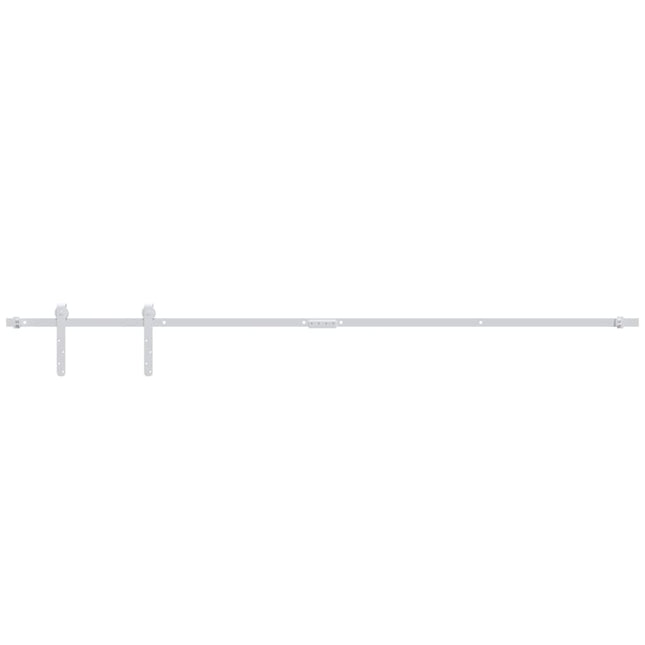 Kit Mini Anta Scorrevole in Acciaio al Carbonio Bianco 183 cm