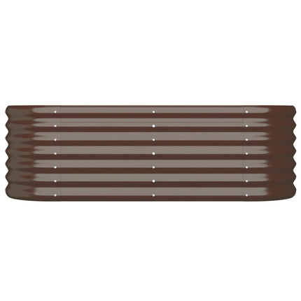 Letto Giardino Acciaio Verniciato a Polvere 114x40x36cm Marrone