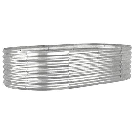 Letto Giardino Acciaio Verniciato a Polvere 152x80x36cm Argento