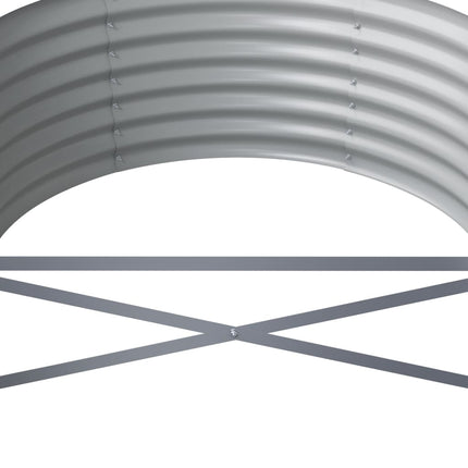 Letto da Giardino in Acciaio a Polvere 296x80x36 cm Antracite