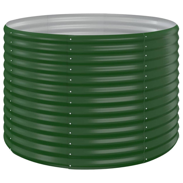 Letto Giardino Acciaio Verniciato a Polvere 100x100x68 cm Verde
