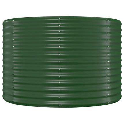 Letto Giardino Acciaio Verniciato a Polvere 100x100x68 cm Verde