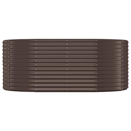 Letto Giardino Acciaio Verniciato Polvere 175x100x68 cm Marrone