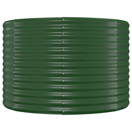 Letto Giardino Acciaio Verniciato Polvere 554x100x68cm Verde