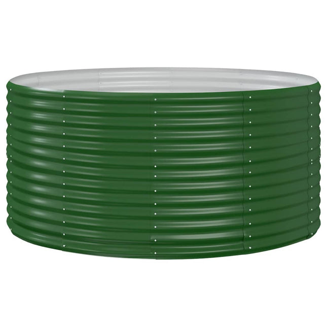 Letto Giardino Acciaio Verniciato Polvere 140x140x68cm Verde