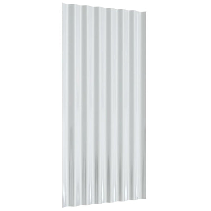 Pannelli Tetto 12 pz Acciaio Verniciato Polvere Antracite 80x36