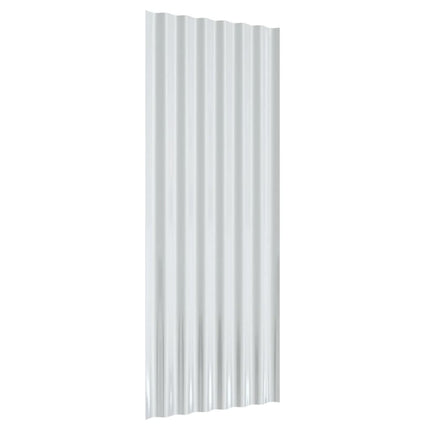 Pannelli Tetto 12pz Acciaio Verniciato a Polvere Grigi 100x36cm