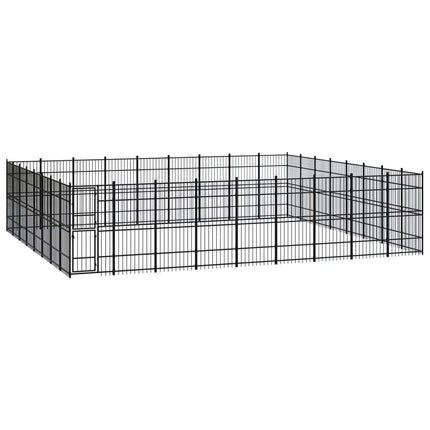 Gabbia per Cani da Esterno in Acciaio 66,36 mÃƒâ€šÃ‚Â²