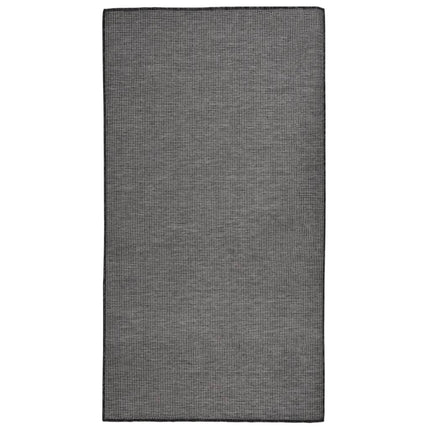 Tappeto da Esterni a Tessitura Piatta 80x150 cm Grigio